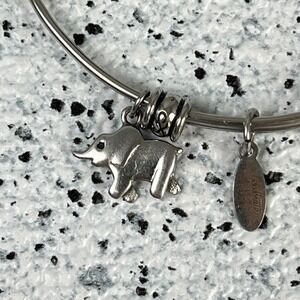 Celebrate Life Charm Bracelet Good Fortune Elephant Silver‎ Tone